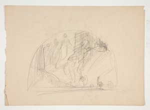 Studie kompozice pro od Edwin Austin Abbey