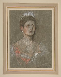 Portrét Korunovace Eduarda VII.: Princezna Louise z Battenbergu od Edwin Austin Abbey