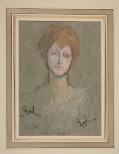 Portrét Korunovace Edwarda VII: Princezna Maud z Velké Británie od Edwin Austin Abbey
