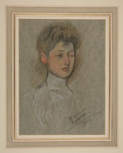 Portrét Korunovace Edwarda VII: Princezna Victoria Alexandra Olga Mary od Edwin Austin Abbey