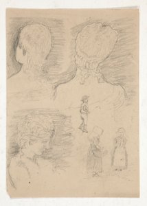 Kresba sochy busty od Edwin Austin Abbey