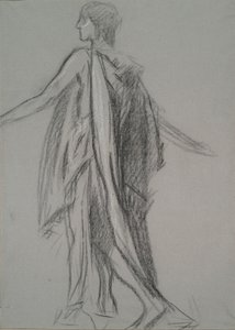 Raná figurální studie pro od Edwin Austin Abbey