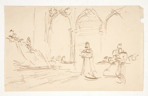 Rané studium pro od Edwin Austin Abbey