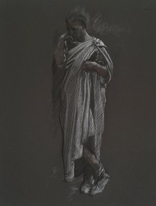 Figurální studie pro od Edwin Austin Abbey