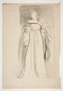 Figurální studie pro od Edwin Austin Abbey