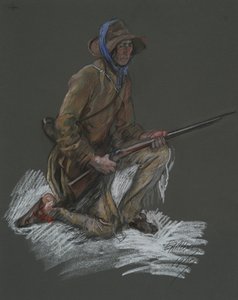 Figurální studie pro od Edwin Austin Abbey