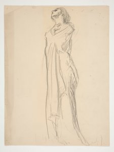 Figurální studie pro od Edwin Austin Abbey