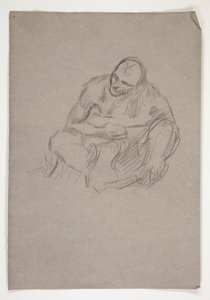 Figurální studie pro od Edwin Austin Abbey