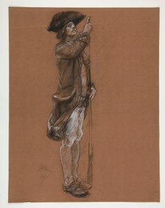 Figurální studie pro od Edwin Austin Abbey