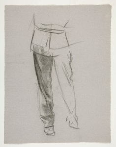 Figurální studie pro od Edwin Austin Abbey