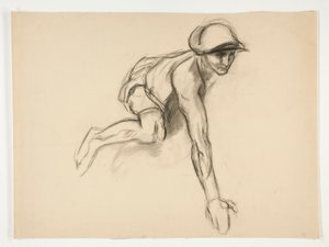 Figurální studie pro od Edwin Austin Abbey