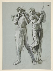 Figurální studie pro od Edwin Austin Abbey