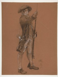 Figurální studie pro od Edwin Austin Abbey