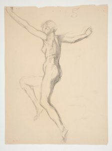 Figurální studie pro od Edwin Austin Abbey