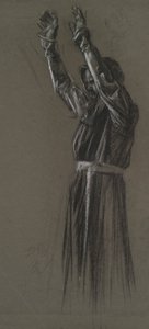 Figurální studie pro od Edwin Austin Abbey