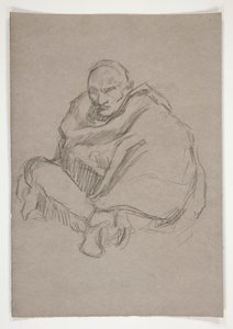Figurální studie pro od Edwin Austin Abbey