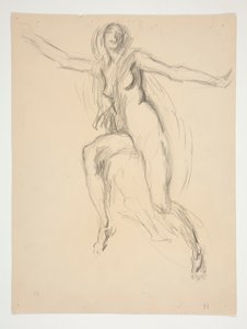 Figurální studie pro od Edwin Austin Abbey