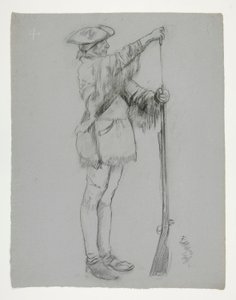 Figurální studie pro od Edwin Austin Abbey