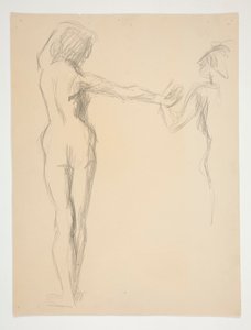 Figurální studie pro od Edwin Austin Abbey