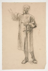 Figurální studie pro od Edwin Austin Abbey