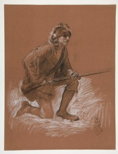 Figurální studie pro od Edwin Austin Abbey