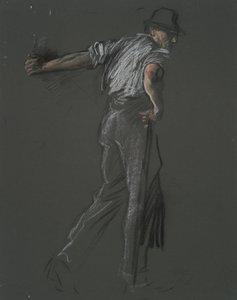 Figurální studie pro od Edwin Austin Abbey