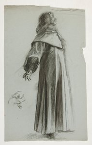Figurální studie pro krále Artuše od Edwin Austin Abbey