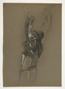 Figurální studie pro krále Artuše od Edwin Austin Abbey