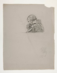 Figurální studie pro krále Artuše od Edwin Austin Abbey