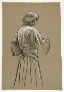 Figurální studie pro krále Artuše od Edwin Austin Abbey