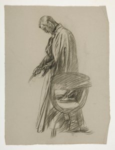 Figurální studie pro krále Artuše od Edwin Austin Abbey