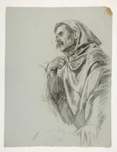 Figurální studie pro krále Artuše od Edwin Austin Abbey