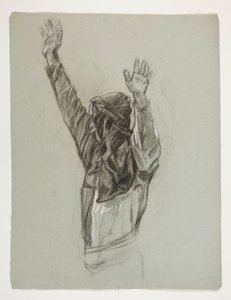 Figurální studie pro krále Artuše od Edwin Austin Abbey
