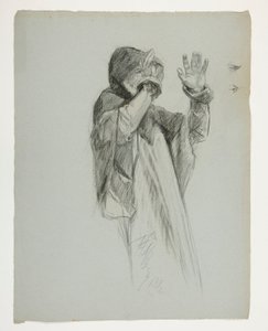 Figurální studie pro krále Artuše od Edwin Austin Abbey