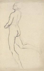 Figurální studie pro The Hours (15:00) - nástěnná výzdoba v budově State Capitol v Harrisburgu v Pensylvánii, 1902-1911 (dokončil John Singer Sargent) od Edwin Austin Abbey