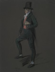 Figurální studie pro postavu Dr. Caspera Wistala v od Edwin Austin Abbey