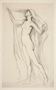 Figurální studie pro nástěnnou malbu v budově State Capitol v Harrisburgu, Pennsylvania, 1902-1911 (dokončil John Singer Sargent) od Edwin Austin Abbey
