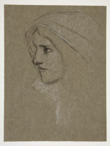 Hlava Cordelie od krále Leara od Edwin Austin Abbey