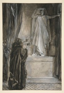 Hermiona - Akt V, Scéna III, Zima od Edwin Austin Abbey
