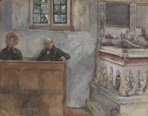 V kostele od Edwin Austin Abbey