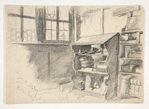 Vnitřní studie: Rothenburg od Edwin Austin Abbey
