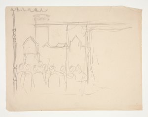 Isabella and the Duke (studie pro .1108), z Measure for Measure od Edwin Austin Abbey