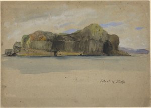 Ostrov Staffa od Edwin Austin Abbey