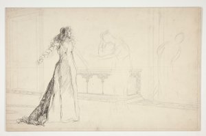 Julie v hale, od Romea a Julie od Edwin Austin Abbey