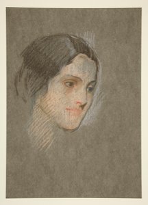Portrét neznámé ženy od Edwin Austin Abbey