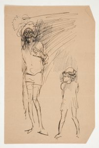 Předběžná studie pro lásku od Edwin Austin Abbey