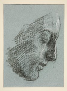 Profil mladé ženy od Edwin Austin Abbey