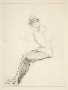 Rosalind v chlapeckém oblečení od Edwin Austin Abbey
