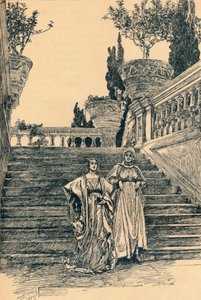 Scéna z Mnoho povyku pro nic, c1890