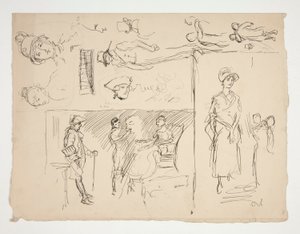 List figurálních studií od Edwin Austin Abbey